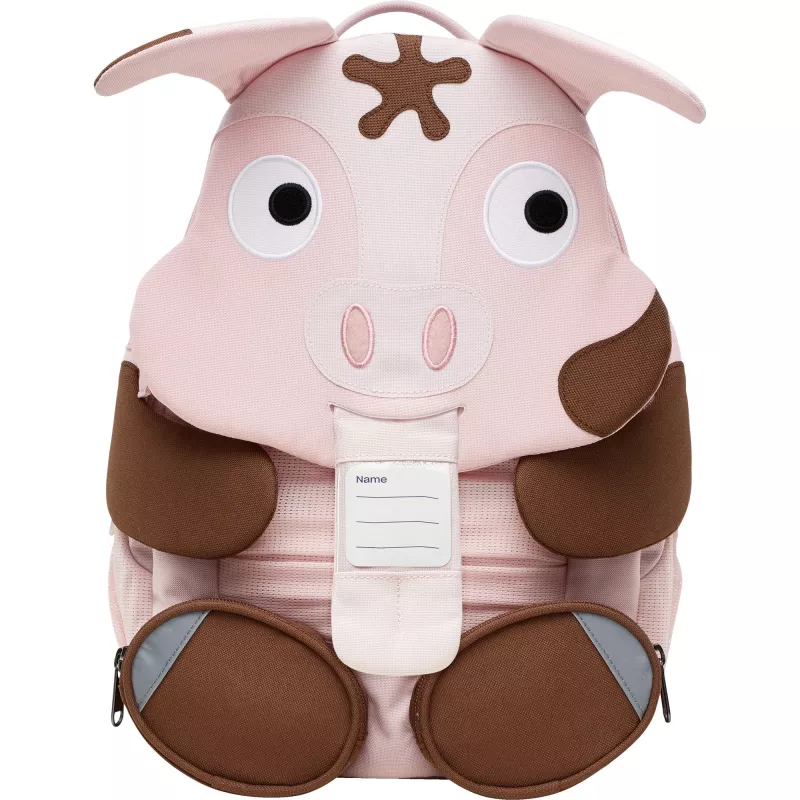 Batoh Affenzahn Big Friend Tonie Pig ružový/hnedý — detský batoh, malá veľkosť