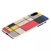 Puzdro na smartphone man and wood pre iPhone XR – drevená zadná strana, biely rám