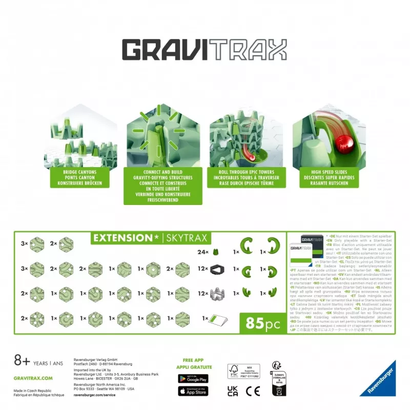 Guličková dráha Ravensburger GraviTrax rozšírenie Skytrax od 8 rokov