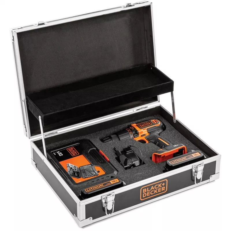Vŕtačka Black & Decker BDCHD18B2FC-QW 18V Lithium-Ionen 2 batérie