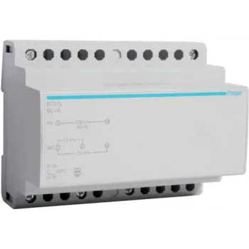 Hager Bezpečnostný transformátor 12V/5.25Ao.24V/2.63A ST315 (ST315)