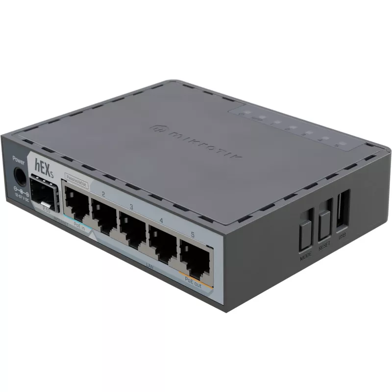 Mikrotik E60IUGS káblový router Gigabit Ethernet čierny