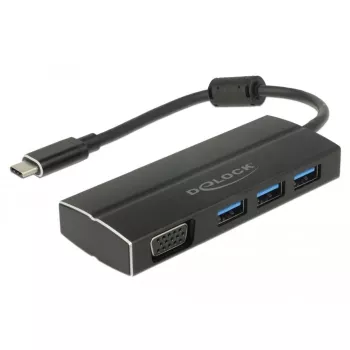 Dokovacia stanica pre notebook DeLOCK 63932 USB 3.2 Gen 1 Type-C čierna