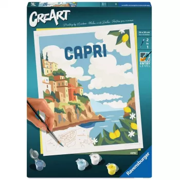 Maliarska sada Ravensburger CreArt Capri – maliarska sada na plátno od Ravensburger