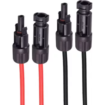 Predlžovací reproduktorový kábel ShiverPeaks PV4, 4 mm², 2-dielna sada, červená/čierna, 7,5 m