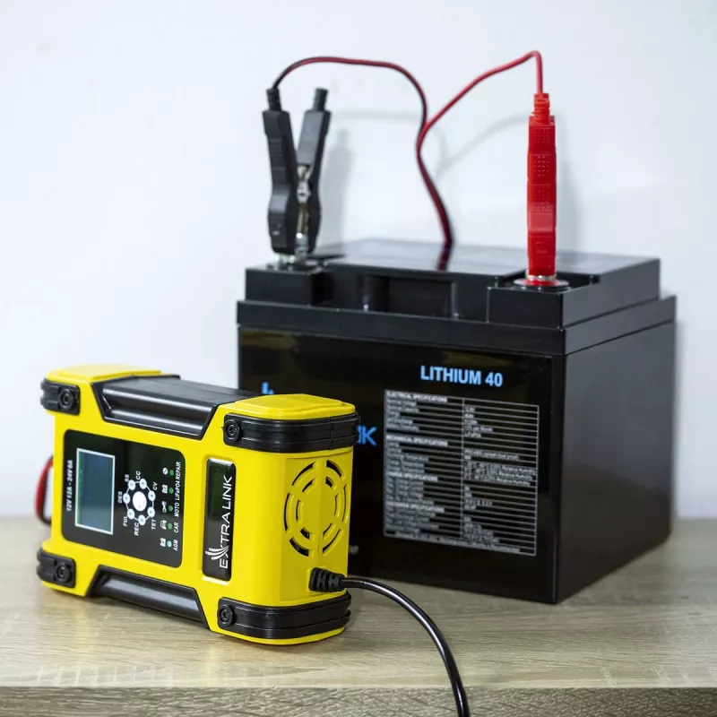 Extralink Shango inteligentná nabíjačka batérií | usmerňovač | 100 - 240VAC, 12V 12A, 24V 6A