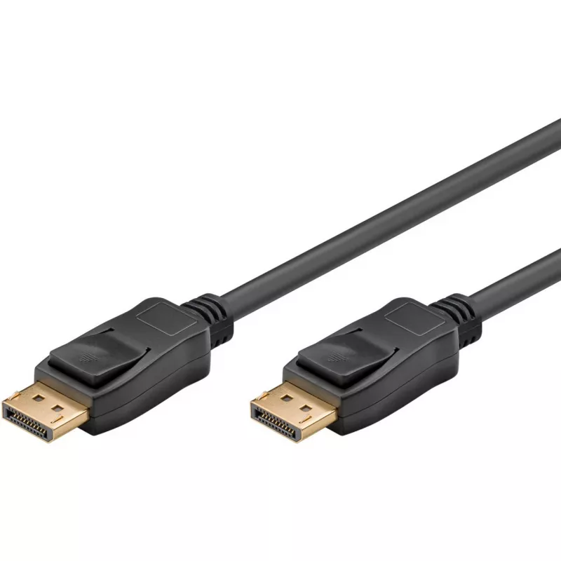 Kábel DisplayPort 1.4 konektor samec > DisplayPort konektor samec (čierny, 2 metre, 8K)
