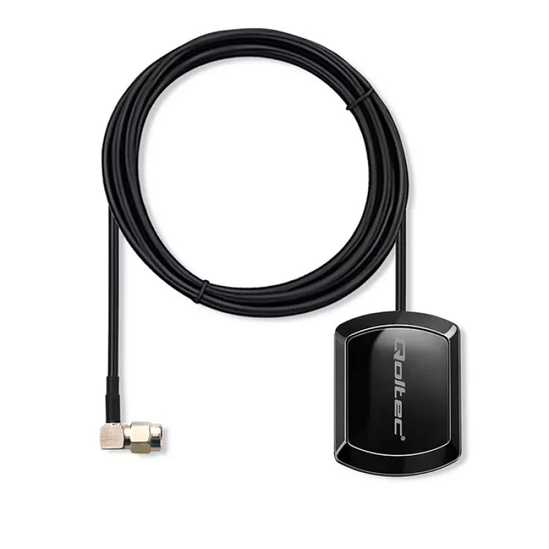 Externá GPS/GLONASS anténa QOLTEC 28 dBi 50 W s pravouhlým SMA konektorom samec
