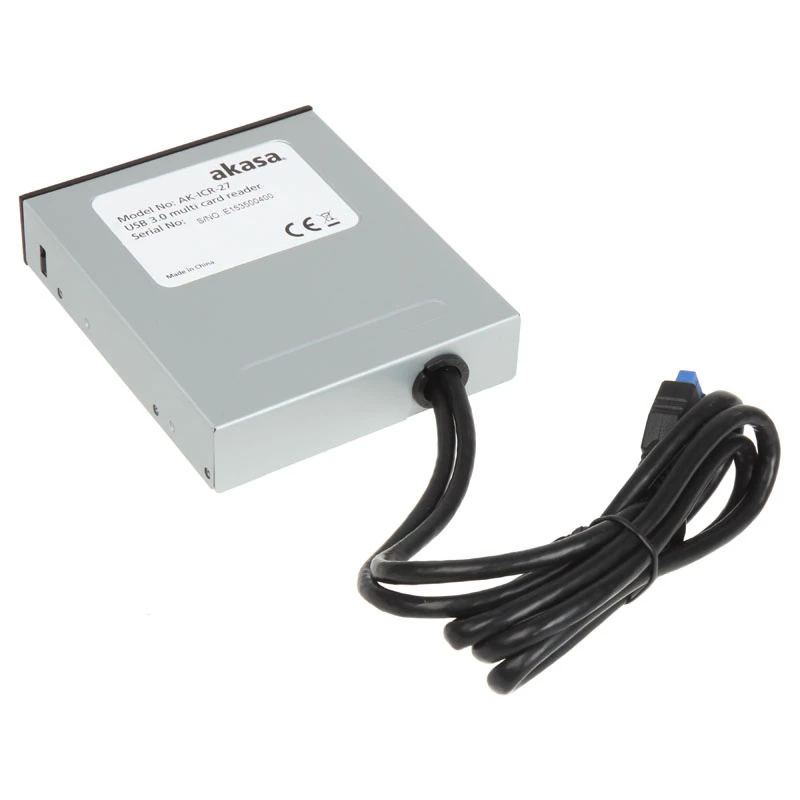 Čítačka kariet Akasa AK-ICR-27 USB 3.2 Gen 1 (3.1 Gen 1) interná čierna, sivá