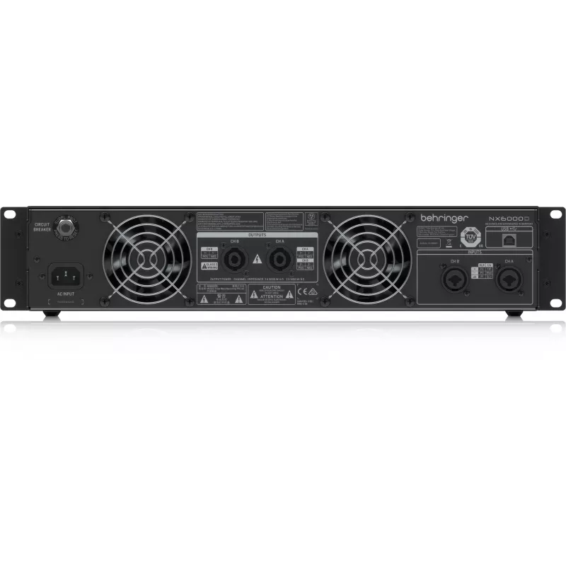 Behringer NX6000D audio zosilňovač 2.0 kanály home čierna