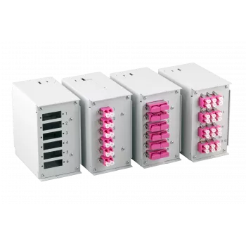 EFB Elektronik predný panel pre 6x SC-D, LC-Quad so skrutkovými otvormi 2,8 mm
