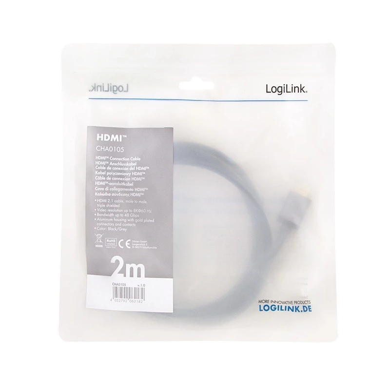 HDMI kábel LogiLink CHA0105 2 m