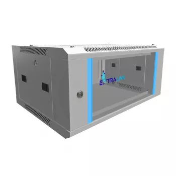 Nástenný rack 4U 600x450 sivý - Extralink