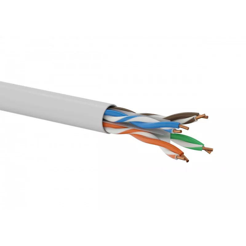 Alantec KIU6LSOH305D Kábel U/UTP Cat.6 LSOH, 305 m, sivý, 23 AWG