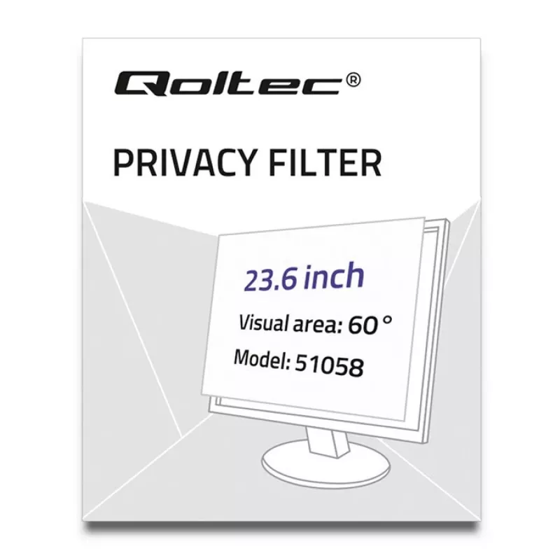 Filter súkromia displeja Qoltec 51058 59,9 cm (23,6