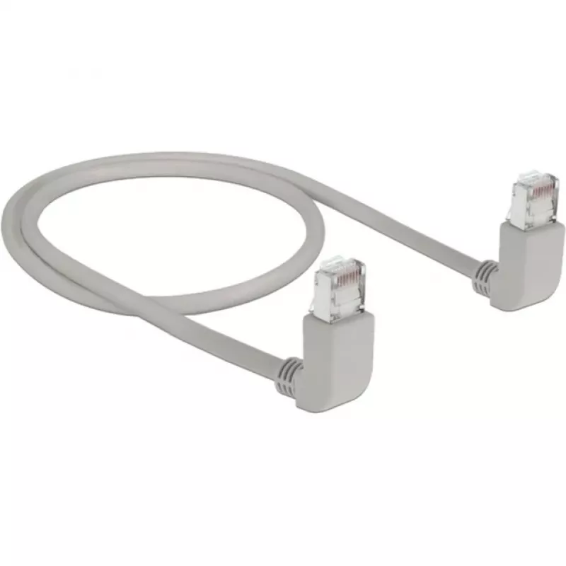 Sieťový kábel DeLOCK 83513 RJ-45 Cat6a 0,5 m sivý
