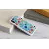 Obal na telefón iKins pre iPhone XS / iPhone X S – biely poppin rock ochranný kryt zadnej strany