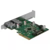 Delock PCI Express x4 karta na 2 x externý USB 3.1 Gen 2 Type-A port (90298)