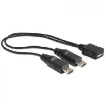 USB kábel DeLOCK 20,5 cm USB micro-B 2 x USB micro-B