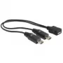 USB kábel DeLOCK 20,5 cm USB micro-B 2 x USB micro-B