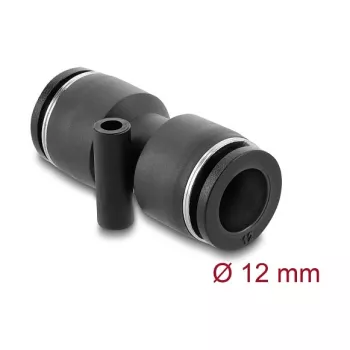 DeLOCK 60745 pneumatický konektor 12 mm rovný s montážnym otvorom