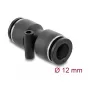 DeLOCK 60745 pneumatický konektor 12 mm rovný s montážnym otvorom
