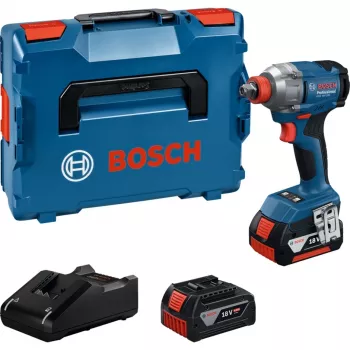 Akumulátorový rázový uťahovák GDX 18V-285 Professional, 18 V (modrá, 2x lítium-iónová batéria 4,0 Ah, v L-BOXX)