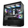 PC skriňa CHRONIX V2 Mid Tower ARGB ventilátory x3 čierna