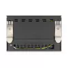 DELOCK zaslepovací panel 6-port pre Keystone RJ moduly, čierny, kov, pre montáž na stôl/stenu/lištu DIN