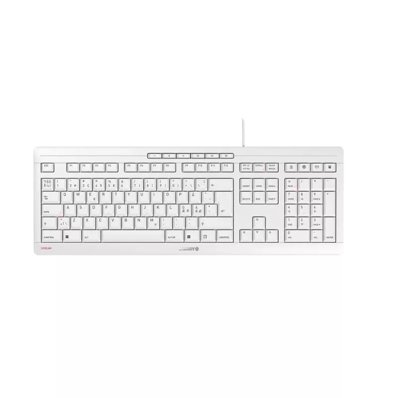 Contour Design STREAM klávesnica univerzálna USB QWERTY nordická sivá