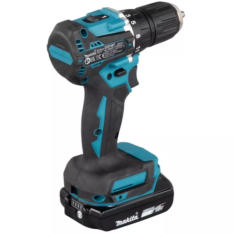 Makita DDF487RAJ elektrický skrutkovač/rázový uťahovač 1700 ot/min čierna, zelená
