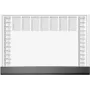 Podložka na stôl Sigel H6365 papierová podložka na stôl 595×410 mm, čierna/sivá/biela