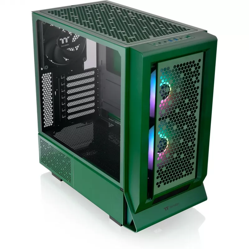Ceres 350 MX, tower skriňa tmavozelená, tvrdené sklo x 2