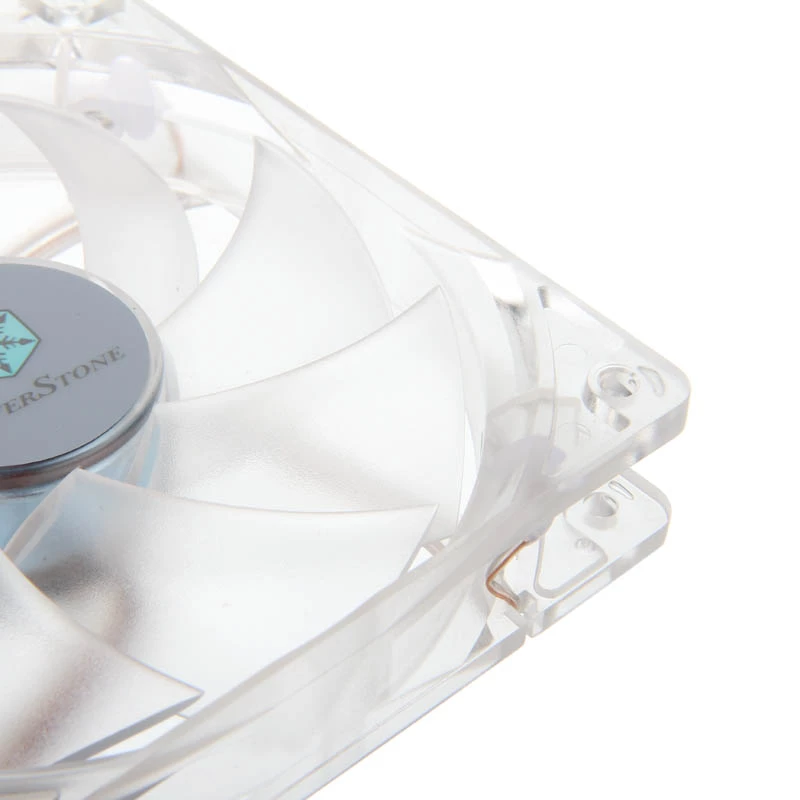 SilverStone SST-FN121-P-GL 120mm LED ventilátor do skrine - biely