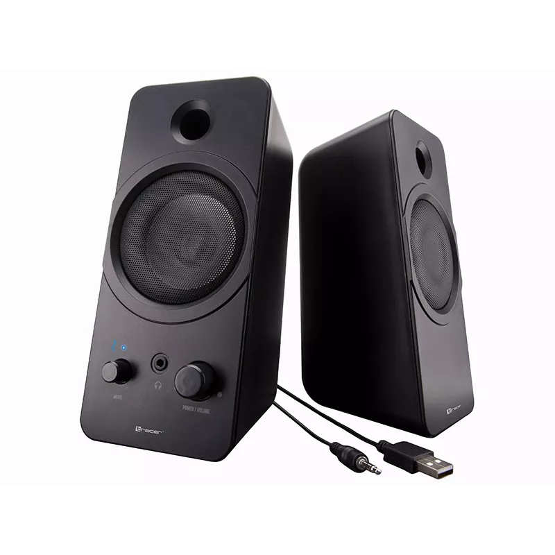 Desktop 2.0 TRACER Mark Reproduktory 12 W, napájanie USB, Bluetooth, 2-pásmové, 2 meniče, čierne