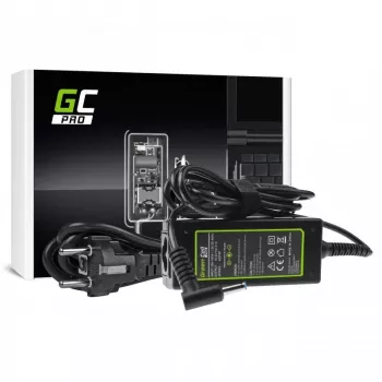 AC-to-DC napájací adaptér pre notebook Green Cell AD74P 45W 19,5V 2,31A pre interiér, čierny