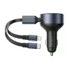 Autonabíjačka Vention FFOB0 30W s káblom USB‑C‑na‑Lightning, výkon 30 W na nabíjanie iPhone