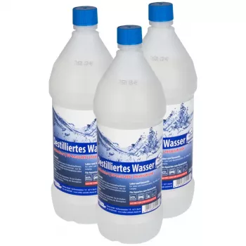 Destilovaná voda (DIN 13060, DIN 43530 & EN 285) - 3x 1 L