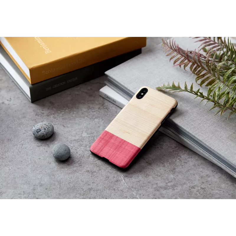 Puzdro na smartphone man and wood pre iPhone XS Max — white miss match