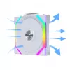Lian Li UNI FAN SL Wireless 120 G99.12SL1W1W.00 ventilátor do skrinky, ARGB, PWM, 120 mm, biely