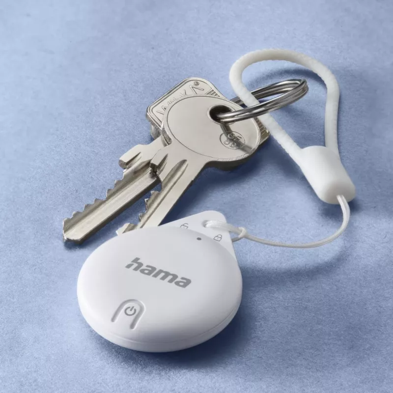 HAMA Item Finder 00185815 Bluetooth pre Apple Wo ist? App, biela — tracker na vyhľadávanie osobných predmetov