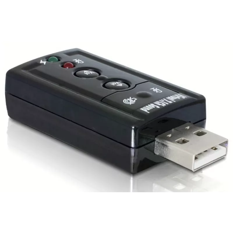 DeLOCK USB zvukový adaptér 7.1 - zvuková karta - stereo - USB (61645)