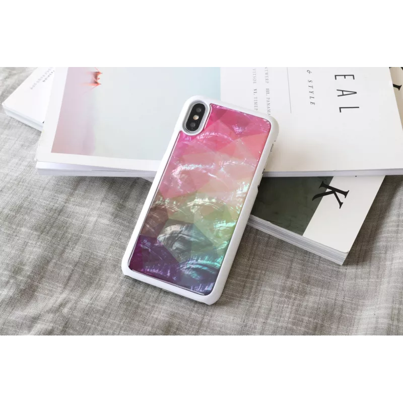 iKins Water Flower puzdro pre iPhone XS/X, biele, K1690H