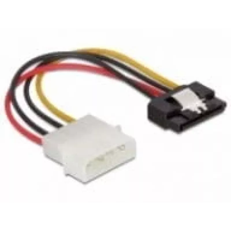 SATA HDD kábel DeLOCK 60120 4-polohový konektor samec s kovovou sponou rovný 0,12 m