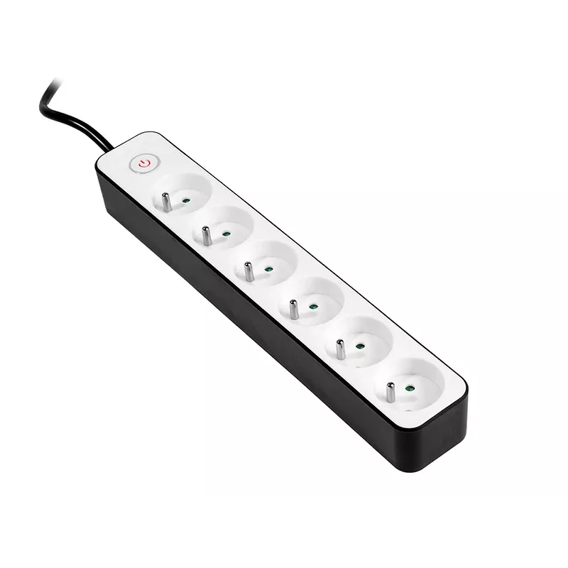 TRACER Predlžovacia zásuvka Zebra 1,5 m 6 zásuviek