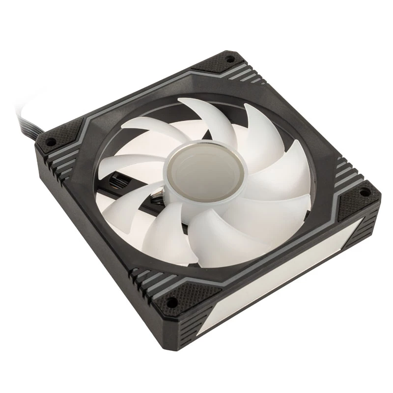 120mm Kolink Umbra X ARGB PWM ventilátor — 1 600 ot/min, 24 dB, čierny
