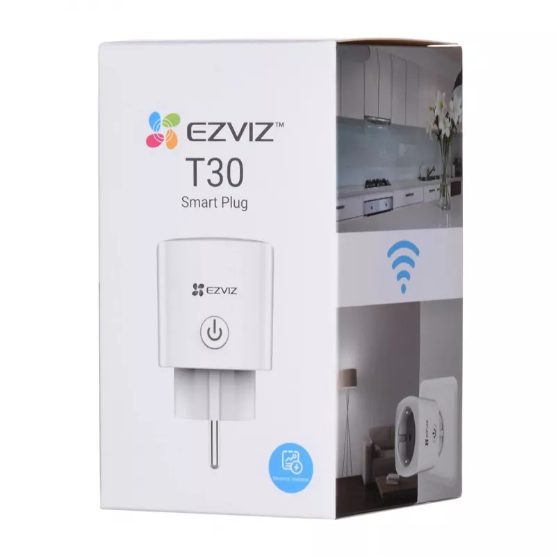 Inteligentná zásuvka EZVIZ T30-10B-EU 1600 W biela