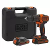 Black & Decker BDCHD18KB-QW bezskľučidlový vrták čierna, oranžová