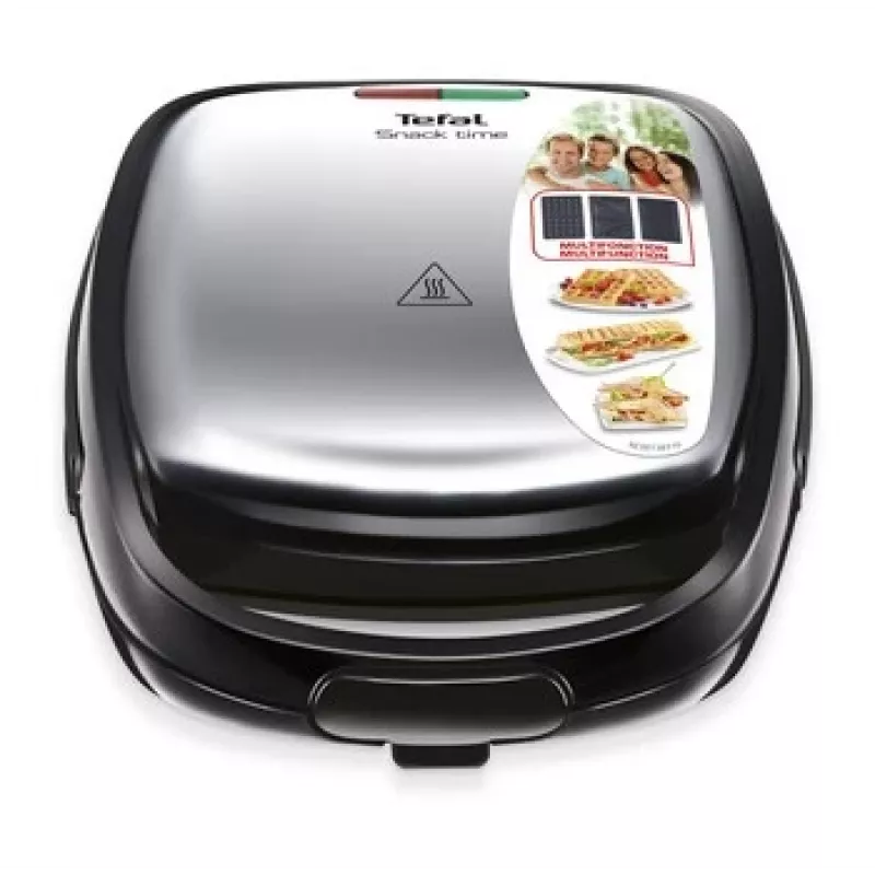 Sendvičovač 3 v 1 Tefal SW342D38, čierna/nerezová oceľ
