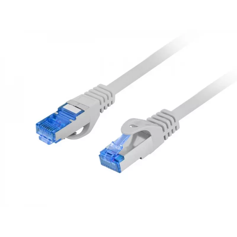 Sieťový kábel LANBERG PCF6A-10CC-1500-S Cat6a S/FTP, 15 m, RJ-45, sivý